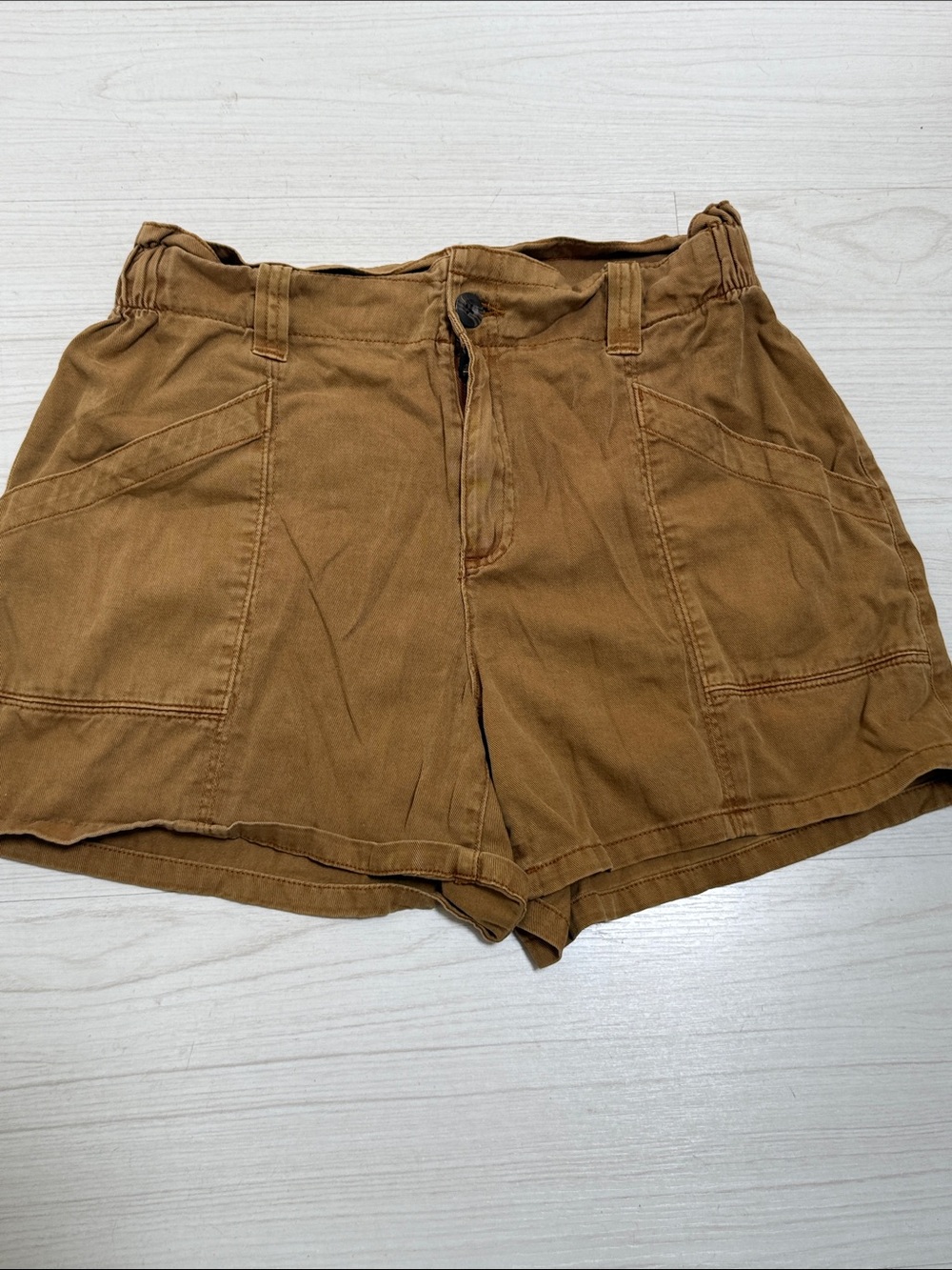 Old Navy Utility Rusted Brown Paperbag Waist Shorts